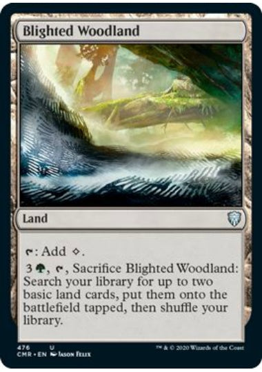 (英)荒廃した森林 / Blighted Woodland【CMR】 統率者デッキ収録 No.476