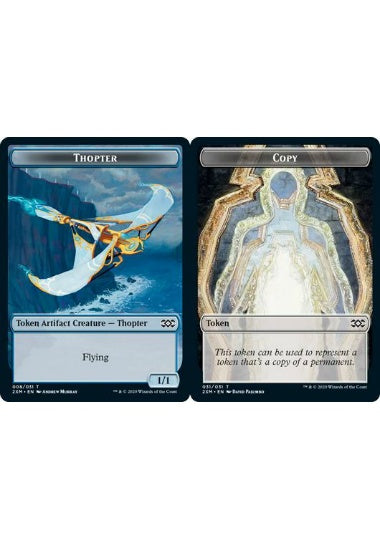 (英)【Foil】飛行機械トークン / Thopter TokenNo.008 - コピートークン / Copy Token【2XM-TOKEN】 No.031