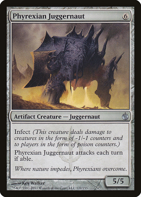 (英)ファイレクシアの巨大戦車 / Phyrexian Juggernaut【MBS】 No.121