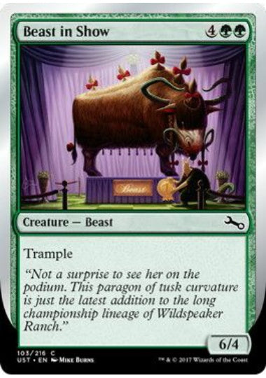 (英)【Foil】Beast in Show 【UST】 (Not a)No.103D