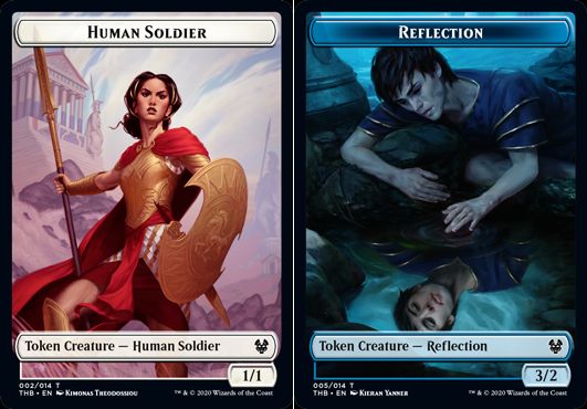 (英)【Foil】人間・兵士トークン / Human SoldierNo.002 - 反射トークン / Reflection Token【THB-TOKEN】 No.005
