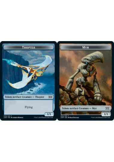 (英)【Foil】飛行機械トークン / Thopter TokenNo.008 - マイアトークン / Myr Token【2XM-TOKEN】 No.024