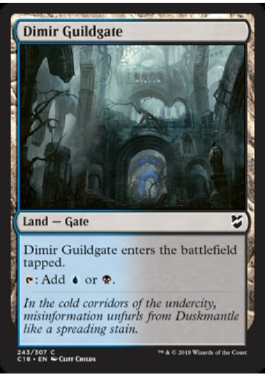 (英)ディミーアのギルド門 / Dimir Guildgate【C18】 No.243