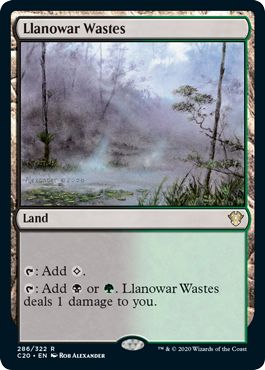 (英)ラノワールの荒原 / Llanowar Wastes【C20】 No.286