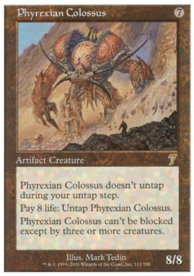 (英)【Foil】ファイレクシアの巨像 / Phyrexian Colossus【7ED】 No.311