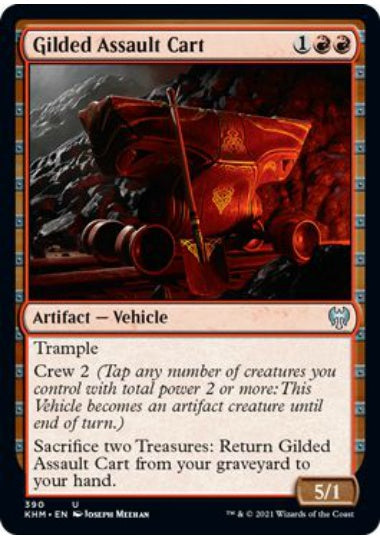 (英)金の突撃車 / Gilded Assault Cart【KHM】 テーマ・ブースター収録 No.390