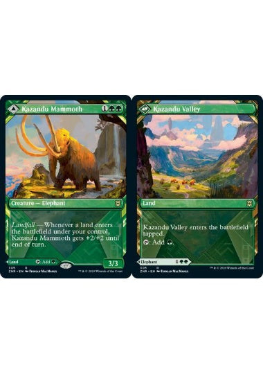 (英)【Foil】カザンドゥのマンモス / Kazandu Mammoth - カザンドゥの谷 / Kazandu Valley ★ショーケース枠★ 【ZNR】 No.305