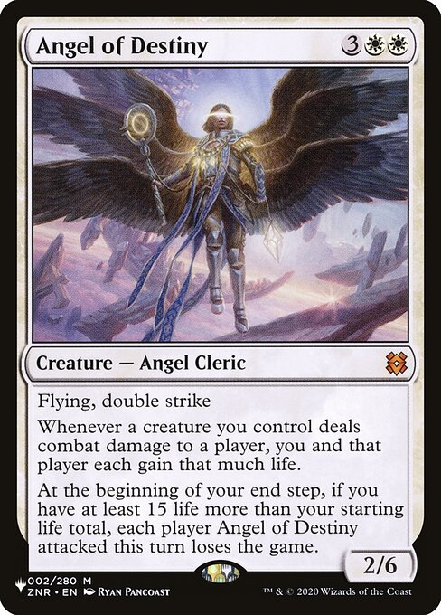 (英)【Foil】運命の天使 / Angel of Destiny【SLD-C23-02】Angels: They're Just Like Us but Cooler and with Wings No.002