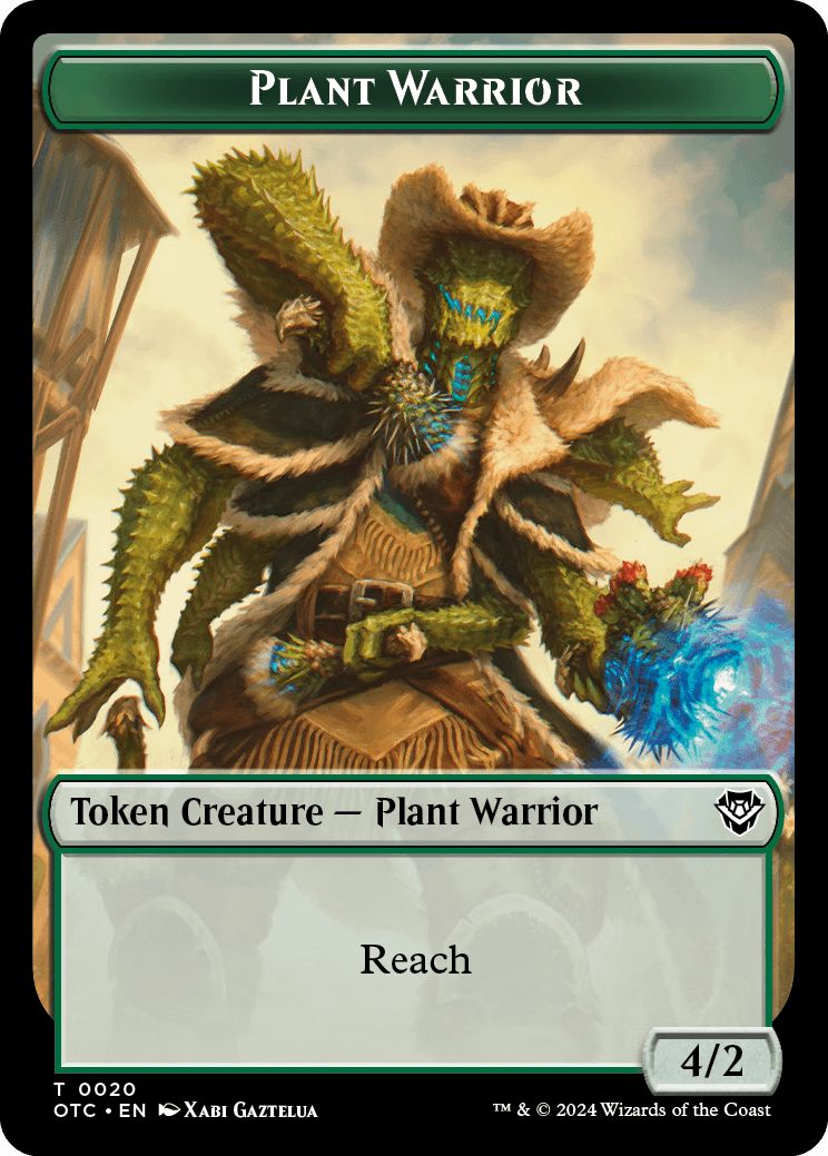 (英)植物・戦士トークン / Plant Warrior Token No.020 - 宝物トークン / Treasure Token【OTC-TOKEN】 No.018