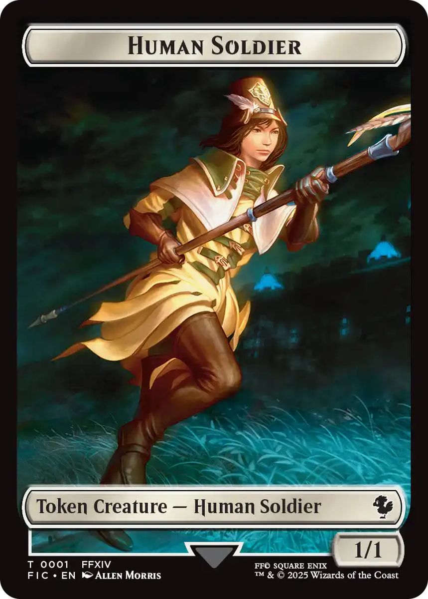 (英)人間・兵士トークン / Human Soldier Token No.001 - 英雄トークン / Hero Token【FIC-TOKEN】 No.008