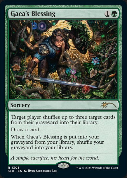 (英)【Foil】ガイアの祝福 / Gaea's Blessing【SLD】Artist Series: Ryan Alexander Lee No.1303