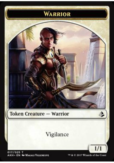 (英)戦士トークン / Warrior Token【AKH-TOKEN】 No.017
