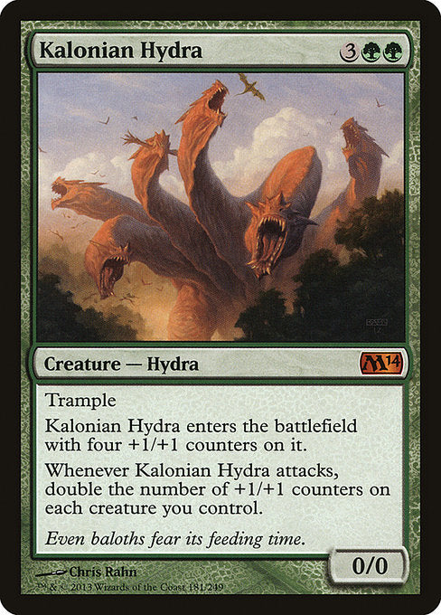 (英)【Foil】カロニアのハイドラ / Kalonian Hydra【M14】 No.181