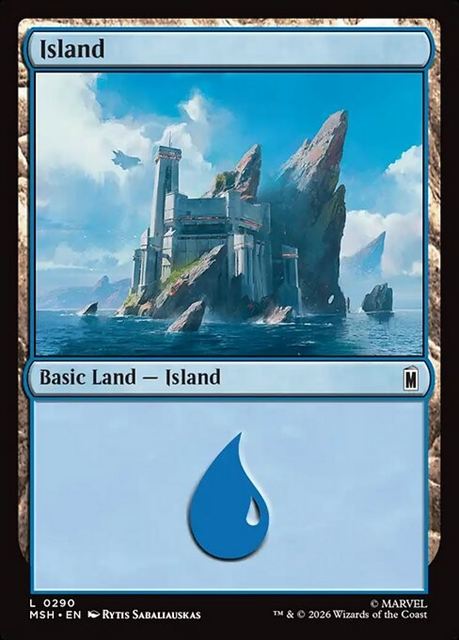 (英)【Foil】島 / Island【MSH】 No.290