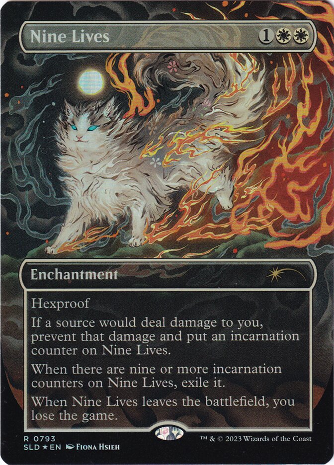 (英)【Foil】九つの命 / Nine Lives【SLD】Secret Lair Commander Deck: Raining Cats and Dogs No.793