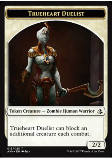 (英)信念の決闘者トークン / Trueheart Duelist Token【AKH-TOKEN】 No.013