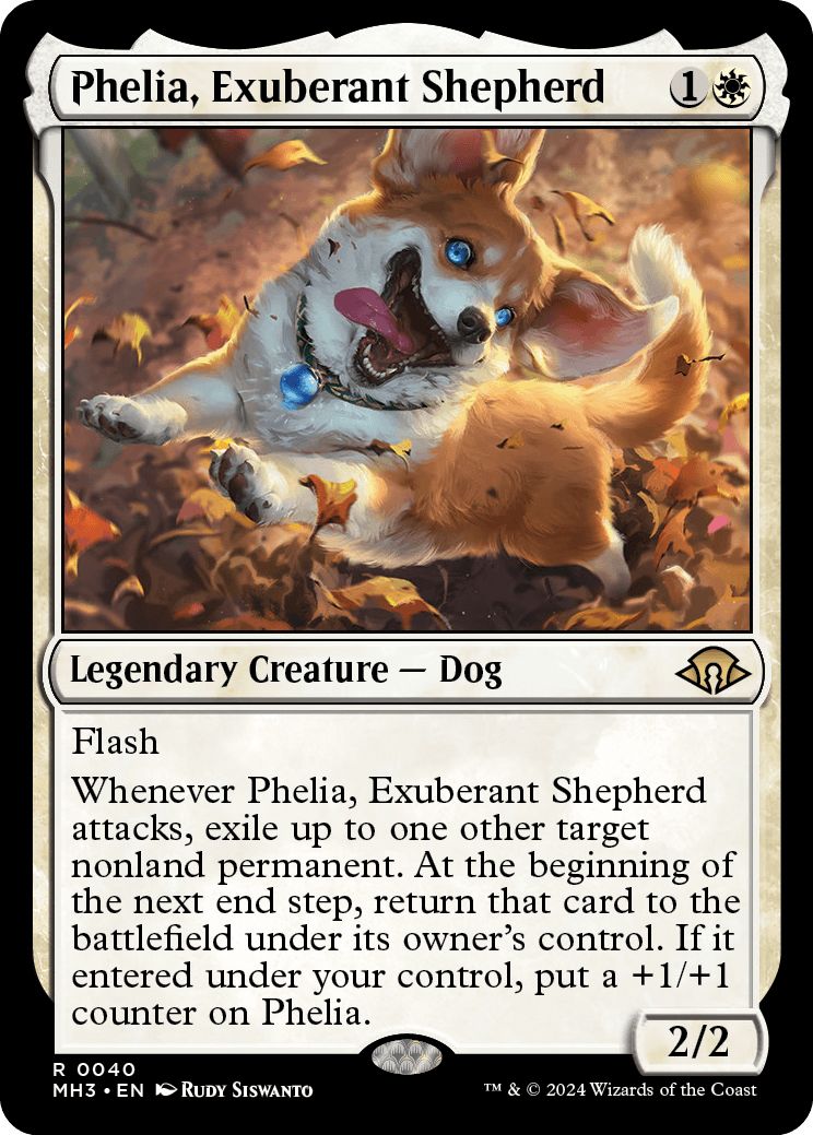 (英)【Foil】溌剌の牧羊犬、フィリア / Phelia, Exuberant Shepherd【MH3】 No.040