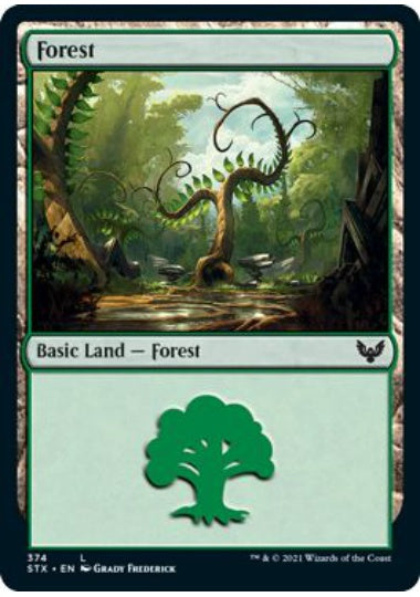 (英)【Foil】森 / Forest【STX】 No.374
