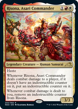 (英)【Foil】浅利の司令官、理想那 / Risona, Asari Commander【NEO】 No.233