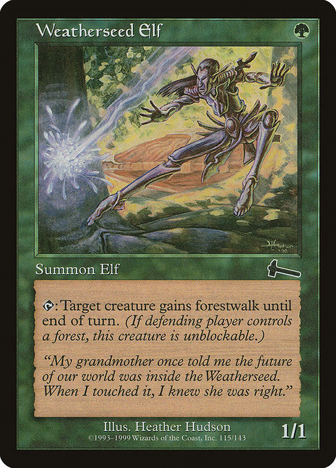 (英)【Foil】ウェザーシード・エルフ / Weatherseed Elf【ULG】 No.115