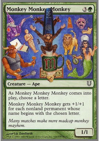 (英)【Foil】Monkey Monkey Monkey 【UNH】 No.104