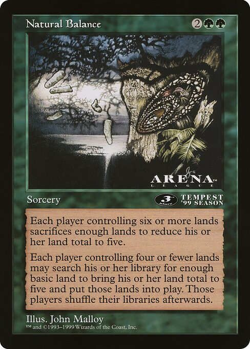 (英)自然の均衡 / Natural Balance【PRM】 アリーナプロモ 3rd Place 【Oversized Card】 BIG-PRM-081 ※トーナメントで使用することはできません。