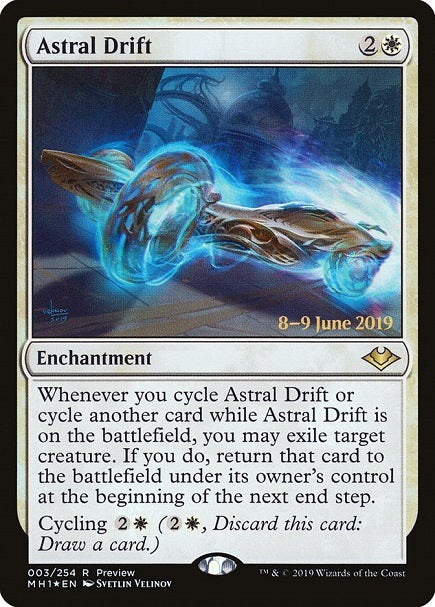 (英)【Foil】霊体の横滑り / Astral Drift【MH1】プレリリースプロモ No.003