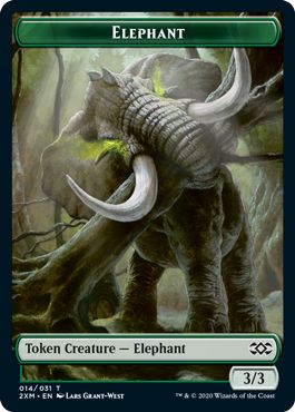 (英)象トークン / Elephant Token【2XM-TOKEN】 No.014