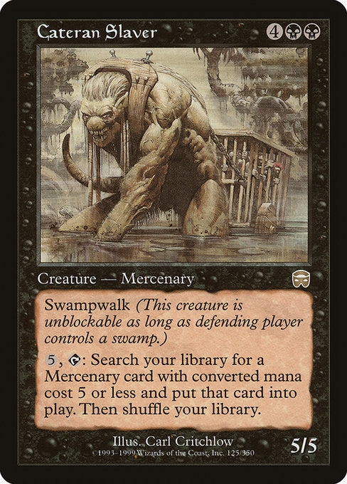 (英)【Foil】カテラン組合の奴隷商人 / Cateran Slaver【MMQ】 No.125