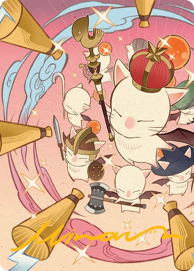 (英)召喚：蛮神善王モグル・モグXII世 / Summon: Good King Mog XII【FIN】 アート・カード 【箔押し】 No.041 ※トーナメントで使用することはできません。