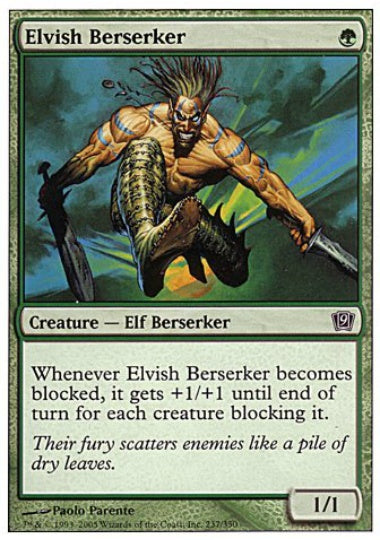 (英)【Foil】エルフの狂戦士 / Elvish Berserker【9ED】 No.237