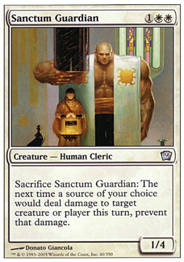 (英)【Foil】聖域の守護者 / Sanctum Guardian【9ED】 No.040