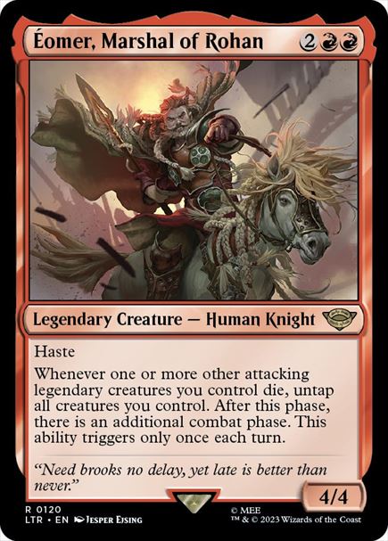 (英)【Foil】ローハンの軍団長、エオメル / Eomer, Marshal of Rohan【LTR】 No.120