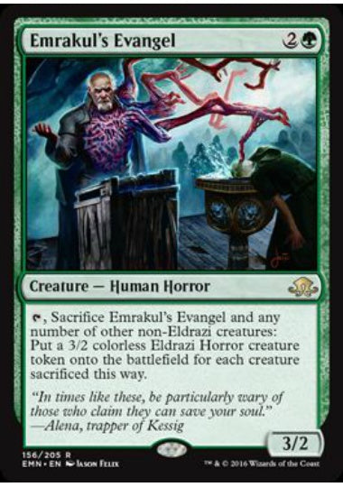 (英)【Foil】エムラクールの福音者 / Emrakul's Evangel【EMN】 No.156