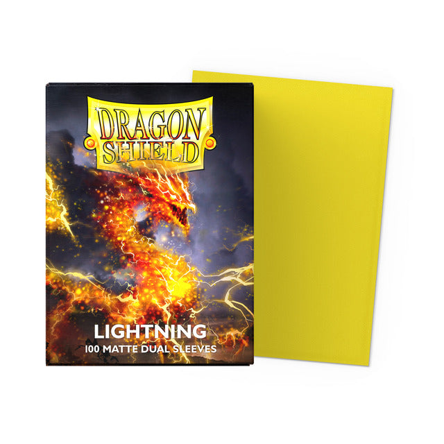 【サプライ】 ドラゴンシールド Dual Matte Sleeves Lightning   ※発送方法は「ゆうパック」を選択してください。