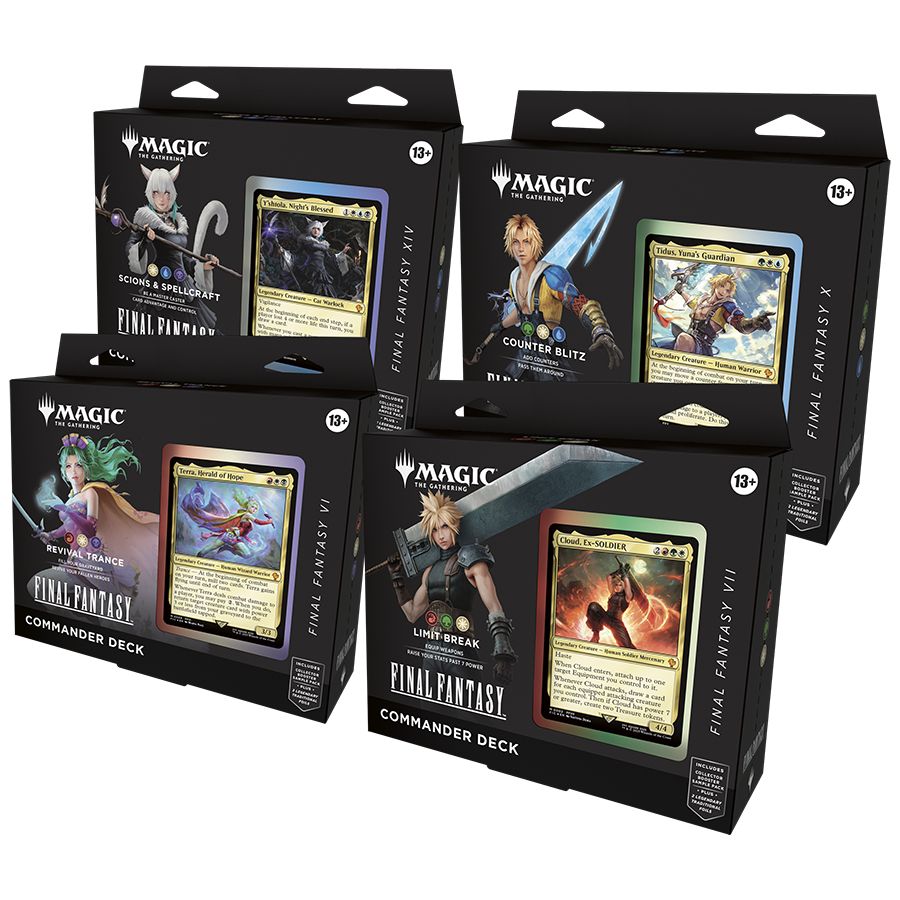 (英)『マジック：ザ・ギャザリング--FINAL FANTASY』 統率者デッキ 4種セット / Magic: The Gathering-FINAL FANTASY Commander Deck Set【BOX】 ※発送方法は「ゆうパック」を選択してください。