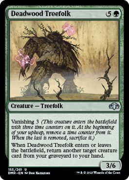 (英)【Foil】デッドウッドのツリーフォーク / Deadwood Treefolk【DMR】 No.155