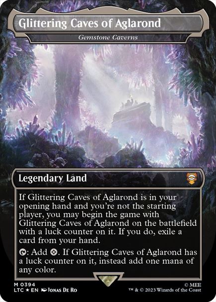 (英)【Surge-Foil】アグラロンドの燦光洞 / Glittering Caves of Aglarond[宝石の洞窟 / Gemstone Caverns] ★ボーダーレス★(王国と遺物) 【LTC】 No.394