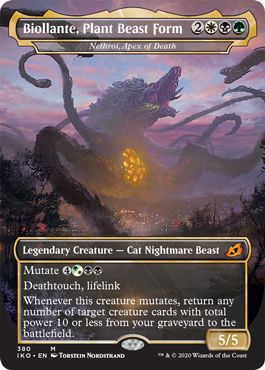 (英)植獣形態、ビオランテ / Biollante, Plant Beast Form[死の頂点、ネスロイ / Nethroi, Apex of Death] ★ゴジラシリーズ・カード★ 【IKO】 No.380