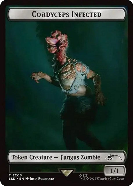 (英)【Foil】Cordyceps Infected Token【SLD】 Secret Lair x The Last of Us Part II No.2206
