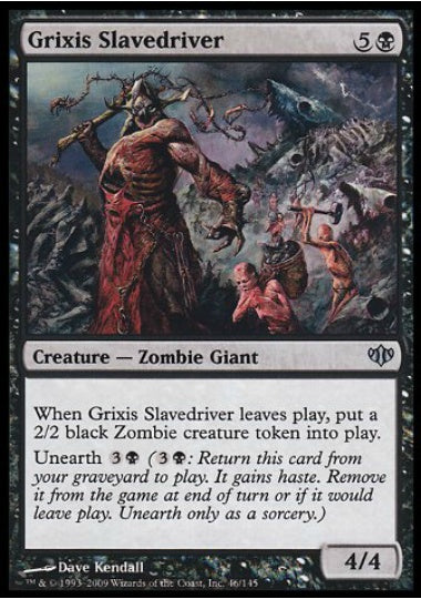 (英)【Foil】グリクシスの奴隷使い / Grixis Slavedriver【CON】 No.046