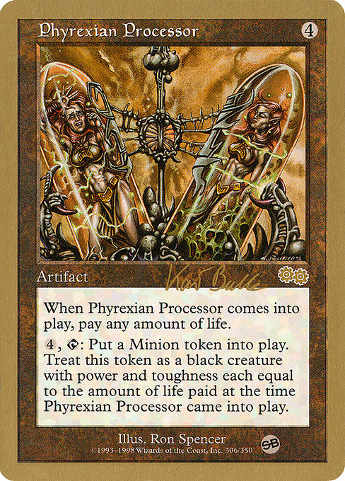 (英)ファイレクシアの処理装置 / Phyrexian Processor【WC99】 World Championship Decks 1999 Kai Budde サイドボード 金枠 No.069