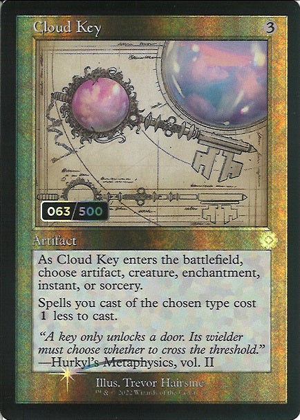 (英)【DR-Foil】雲の鍵 / Cloud Key【BRR】 設計図カード(シリアルNo:063) No.075