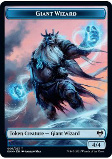 (英)巨人・ウィザードトークン / Giant Wizard Token【KHM-TOKEN】 No.006