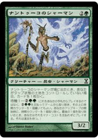 (日)【Foil】ナントゥーコのシャーマン / Nantuko Shaman【TSP】 No.208