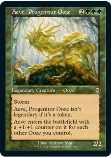 (英)【エッチングFoil】前駆軟泥、エーヴ / Aeve, Progenitor Ooze ★ショーケース枠★(旧枠加工カード) 【MH2】 No.409