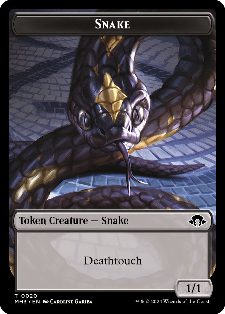 (英)蛇トークン / Snake Token【MH3-TOKEN】 No.020