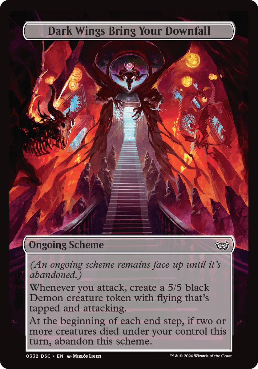 (英)暗黒の翅が破滅をもたらす / Dark Wings Bring Your Downfall【DSC-SCHEME】 【大判カード】 No.332