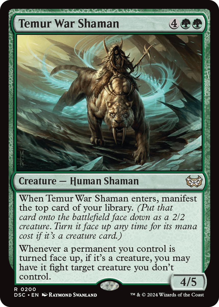 (英)ティムールの戦巫師 / Temur War Shaman【DSC】 No.200