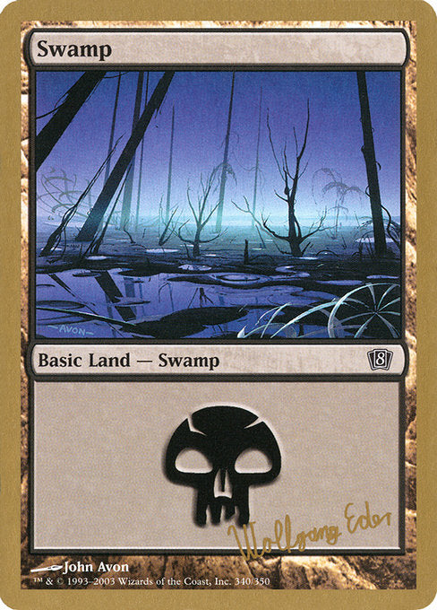 (英)沼 / Swamp【WC03】 World Championship Decks 2003 Wolfgang Eder 金枠 No.116